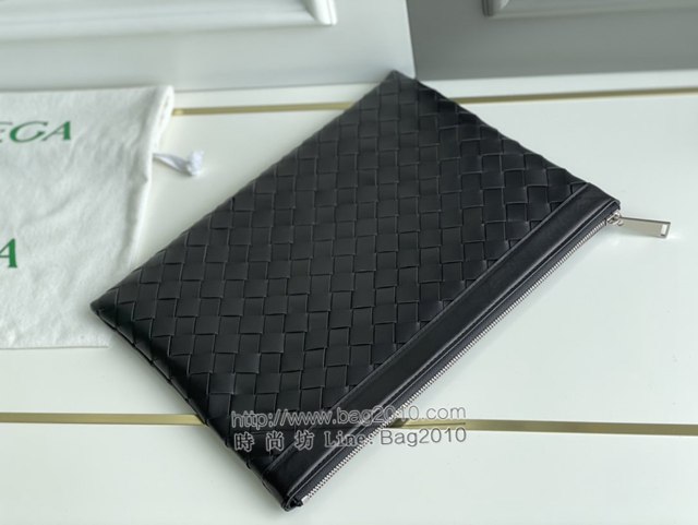 Bottega veneta高端男包 98081 寶緹嘉頂級胎牛皮男士手包 BV經典款編織手拿包  gxz1353